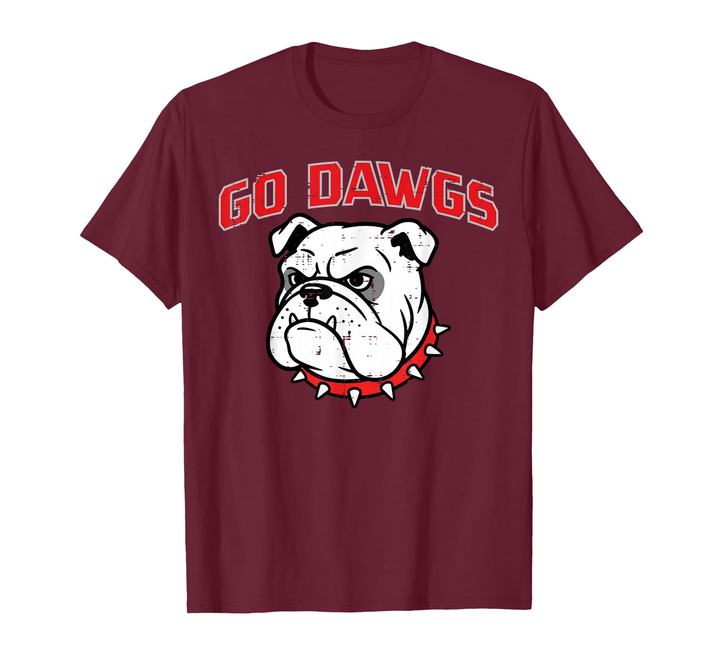 Bulldog Go Dawgs Men Women Kids Girls Youth Teen Boys T-Shirt