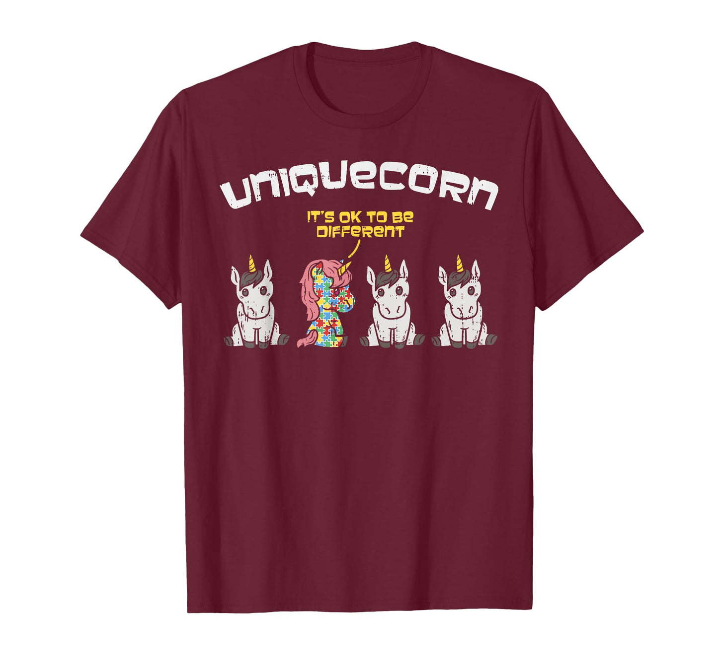 Autism Awareness Shirt Unicorn Autistic Girls Uniquecorn T-Shirt