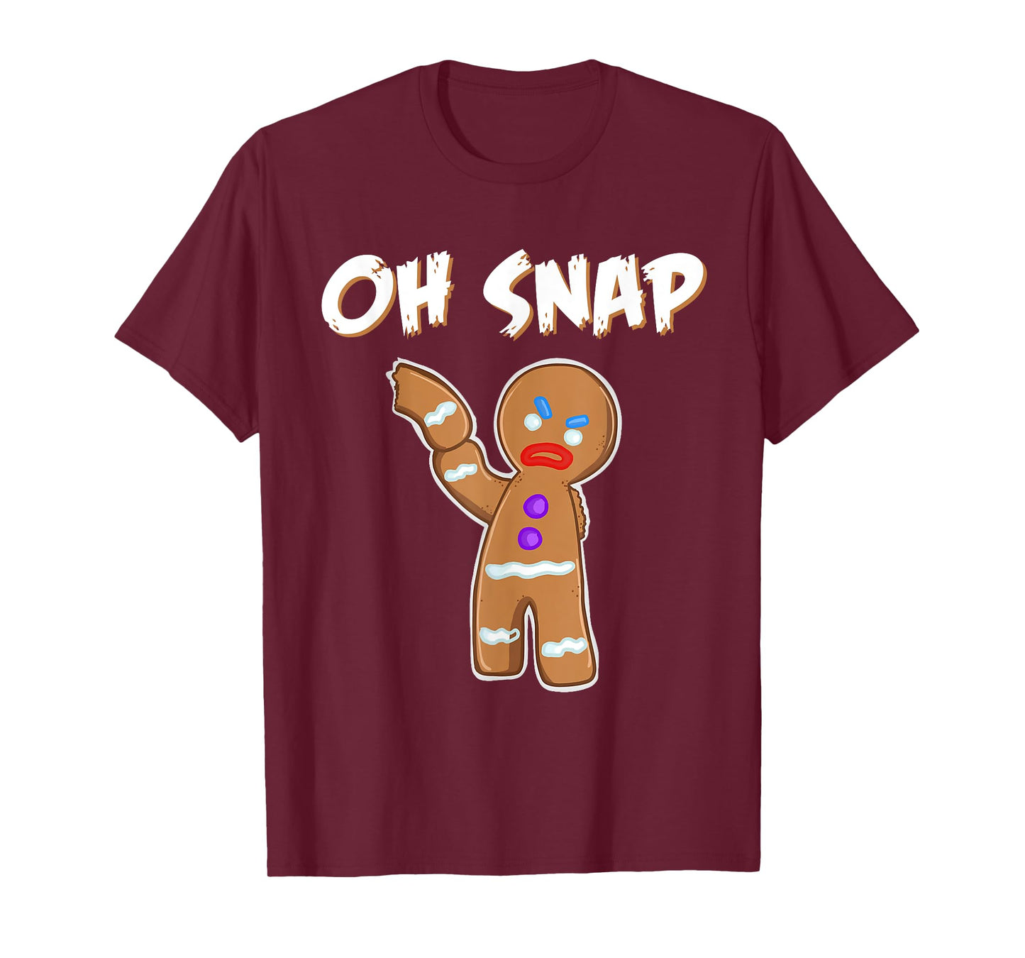 Gingerbread Man Oh Snap Christmas Funny Cookie Baking Gift T-Shirt