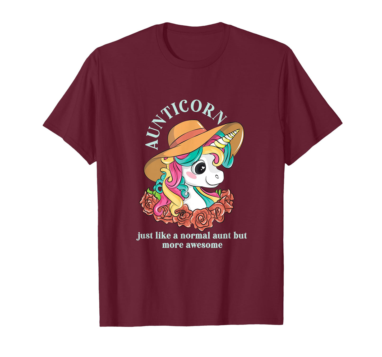 Aunticorn Aunt Unicorn Auntie Niece Nephew Sister Mom Uncle T-Shirt