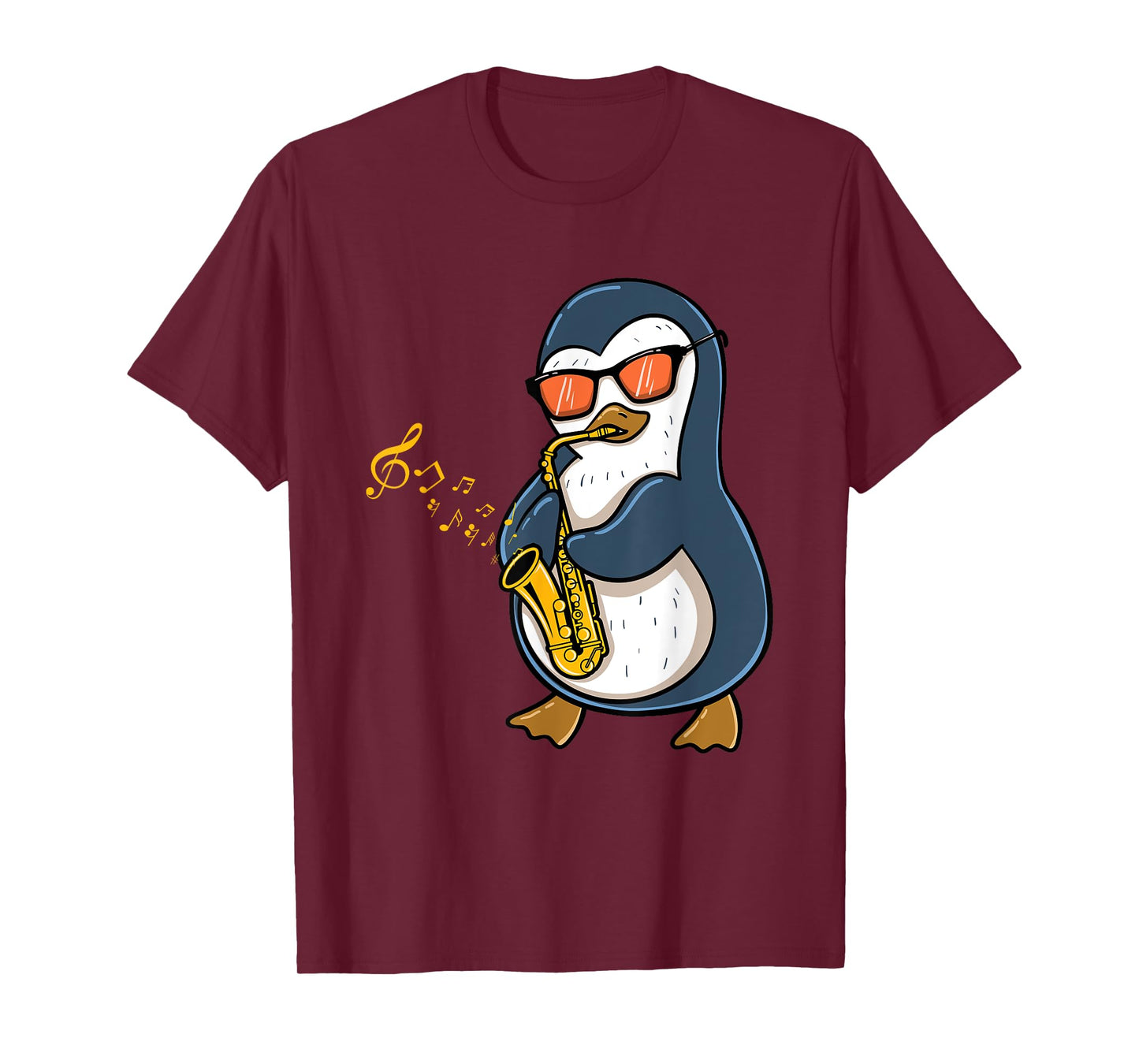 Penguin Playing Saxophone T-Shirt