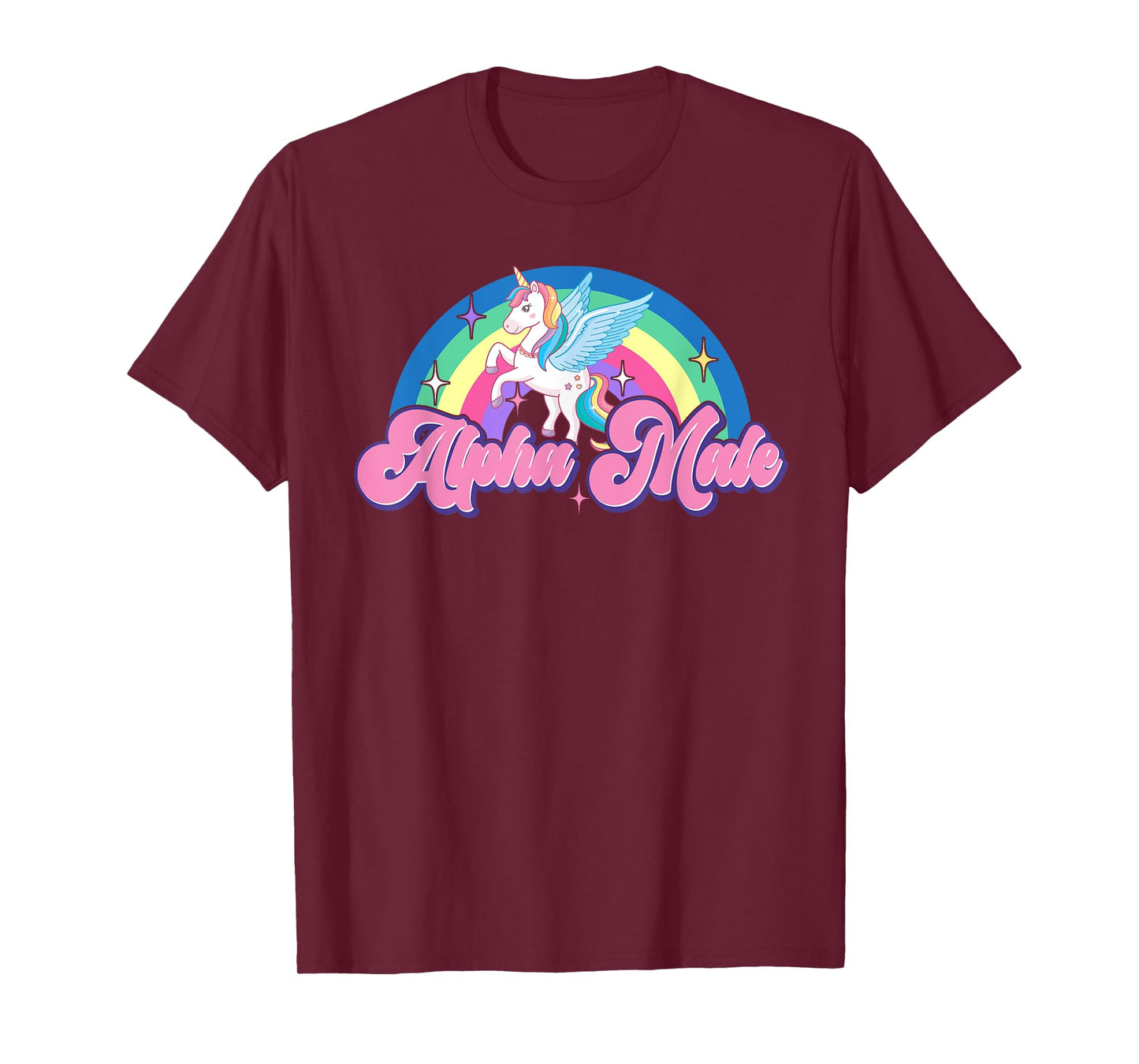 Alpha Male Unicorn Rainbow Ironic Gay Sarcastic LGBTQ Pride T-Shirt
