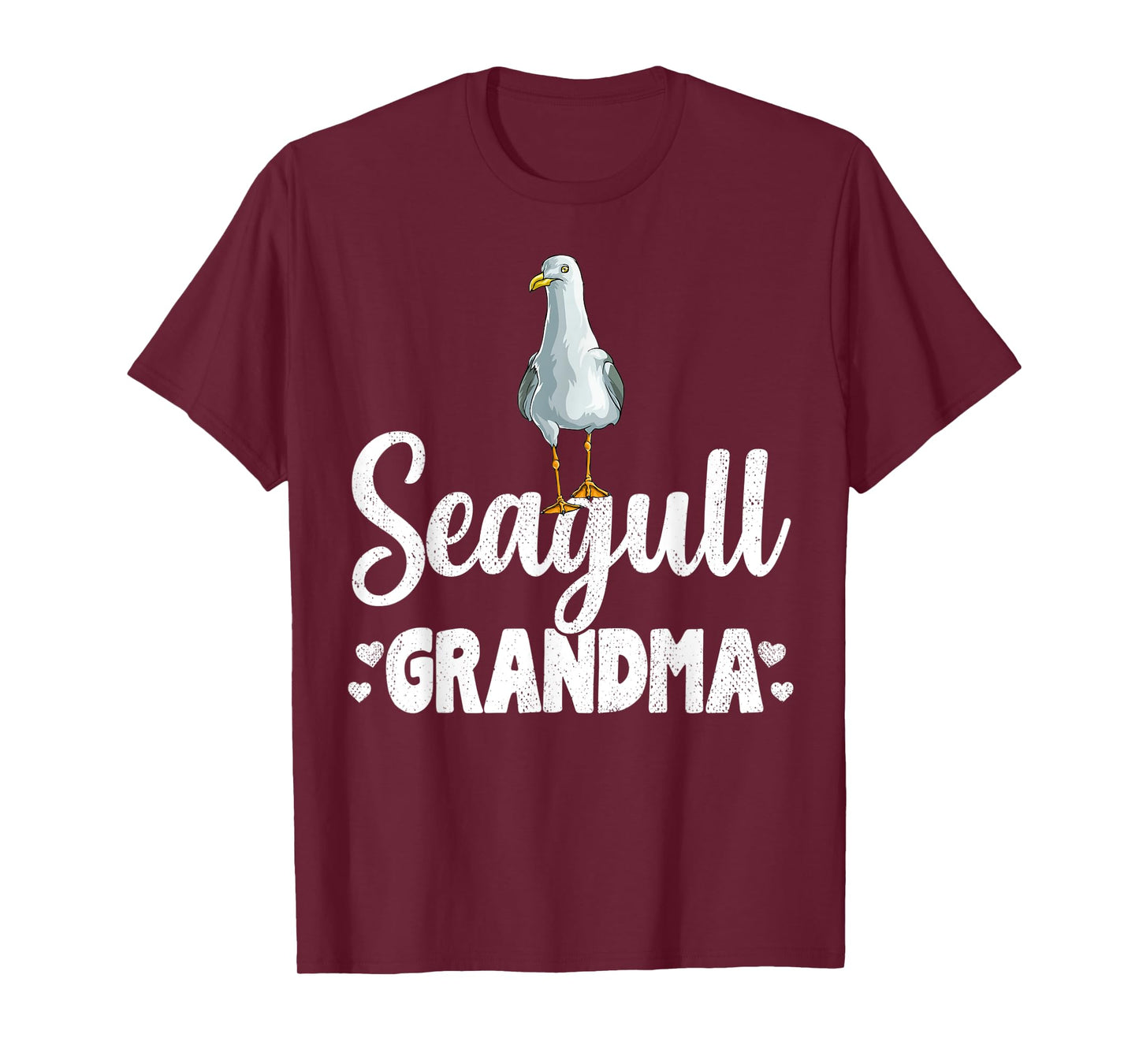 Seagull Grandma Beach Ocean gift Seagulls Men Women Kids T-Shirt