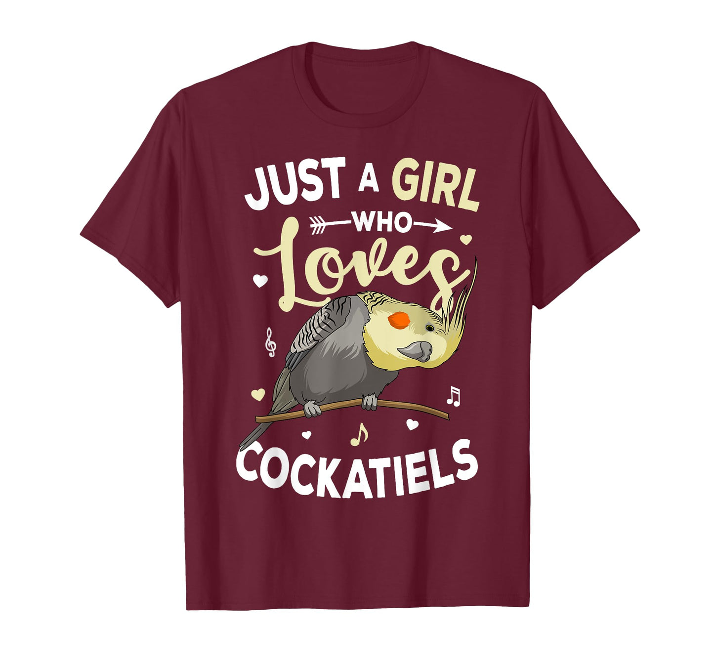 Just a Girl who loves Cockatiels Bird Cockatiel T-Shirt