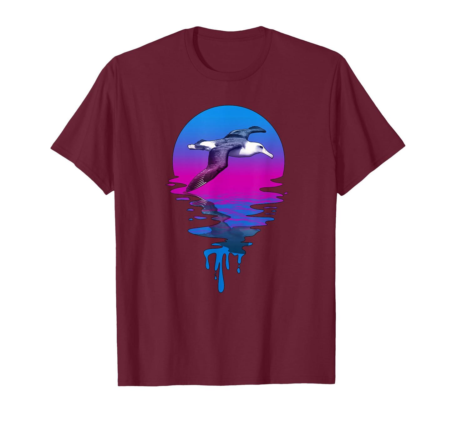 Vintage Retro Sunset Albatross T-Shirt