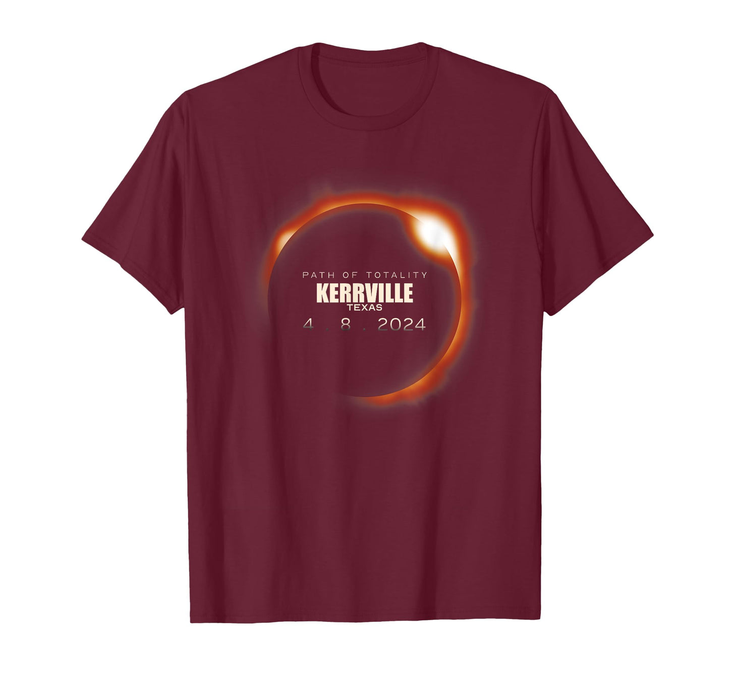Total Solar Eclipse 2024 Kerrville Texas April 8 2024 T-Shirt