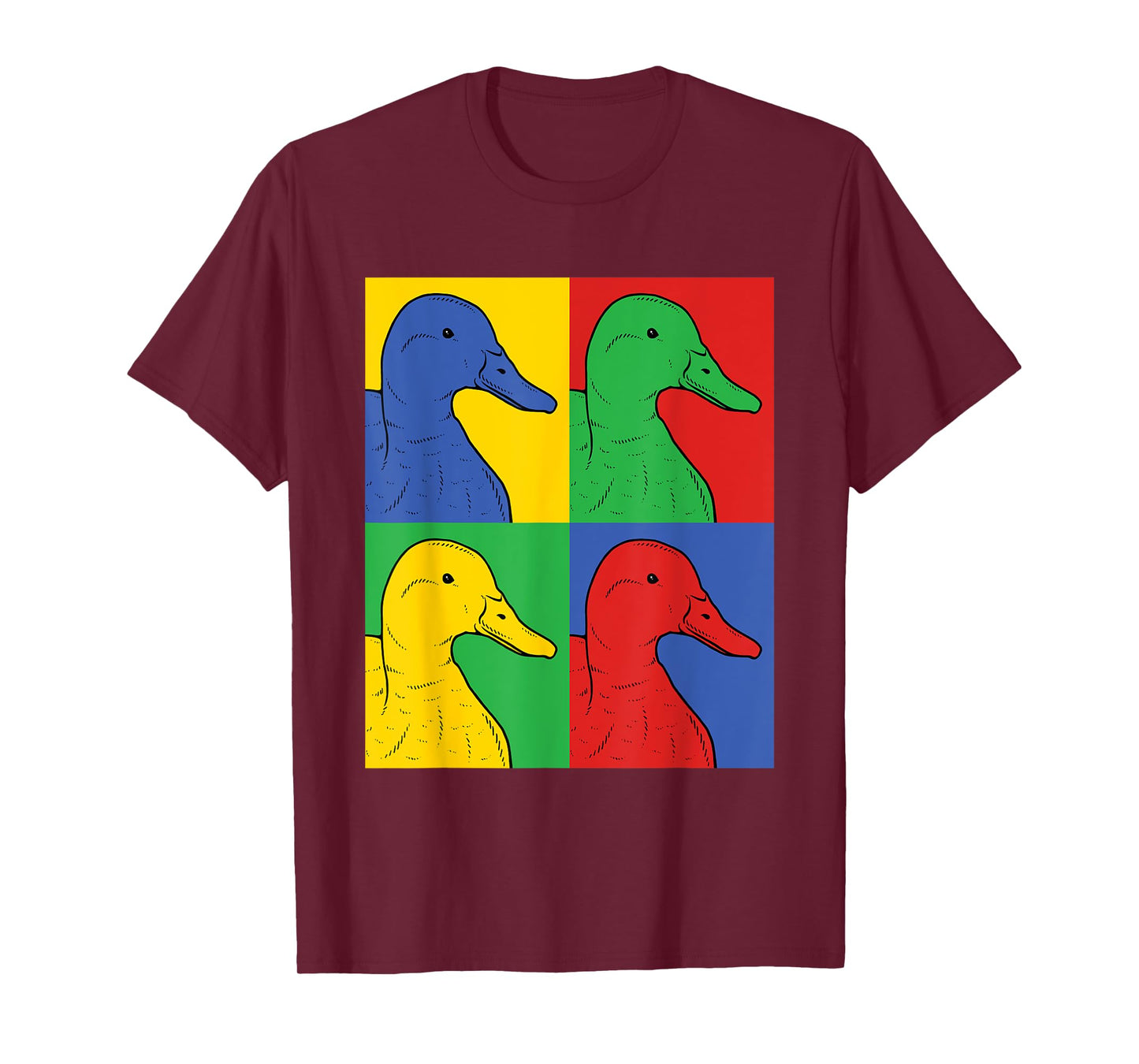 Mallard Pop Art T-Shirt - Retro Duck Tee T-Shirt