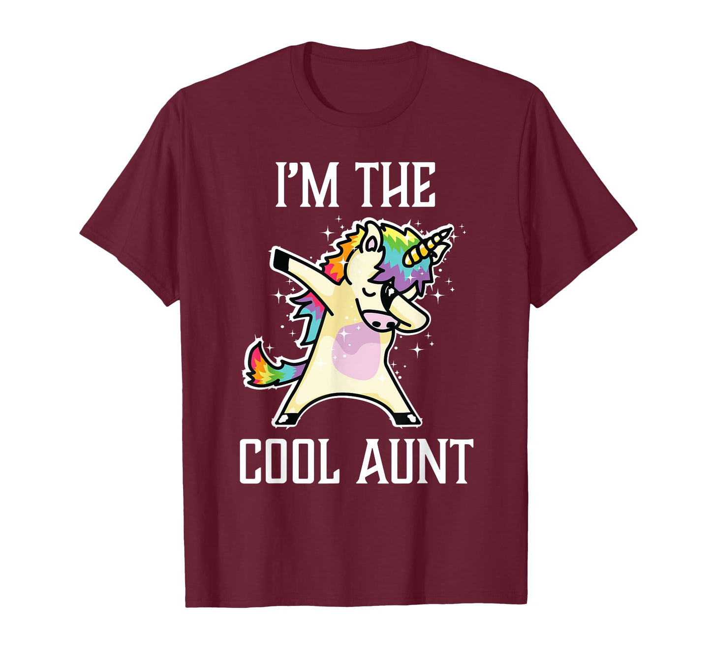 I'm the Cool Aunt Dabbing Rainbow Unicorn Tshirt T-Shirt