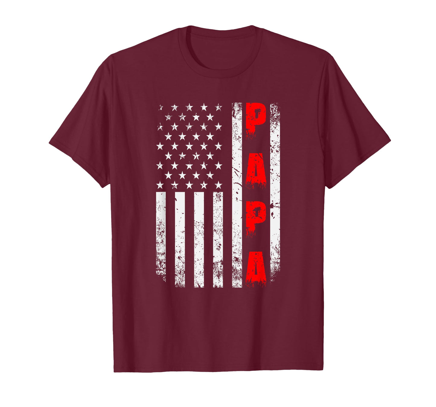 US Flag Papa Father T-Shirt