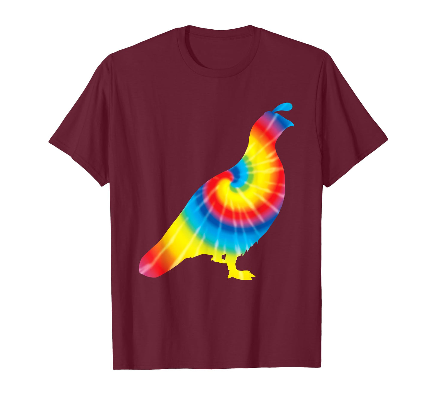 Tie Dye Partridge Rainbow Print Bird Quail Hippie Peace Gift T-Shirt