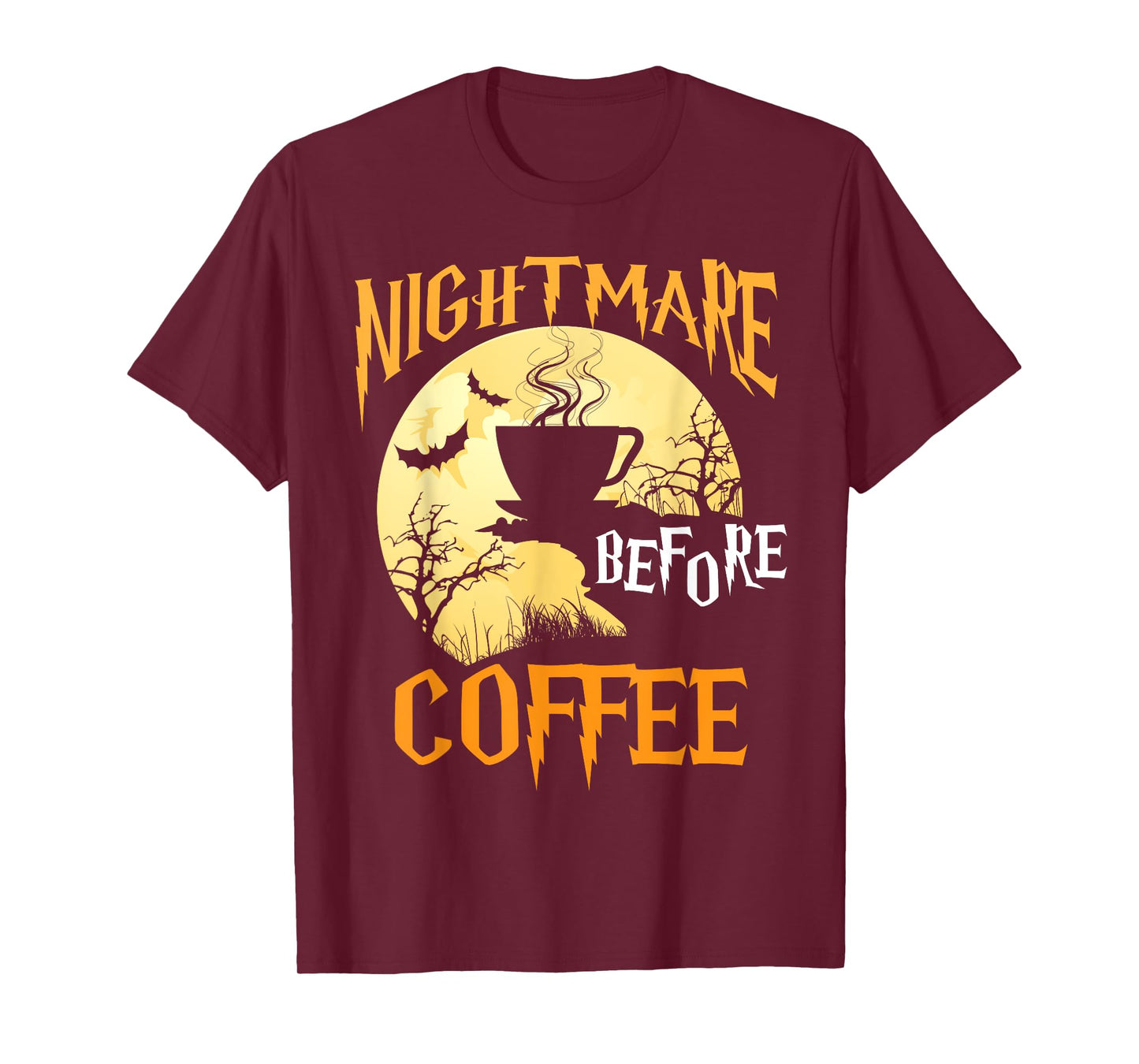 Cute Nightmare Before Coffee Halloween Shirt Funny Mug Gift T-Shirt