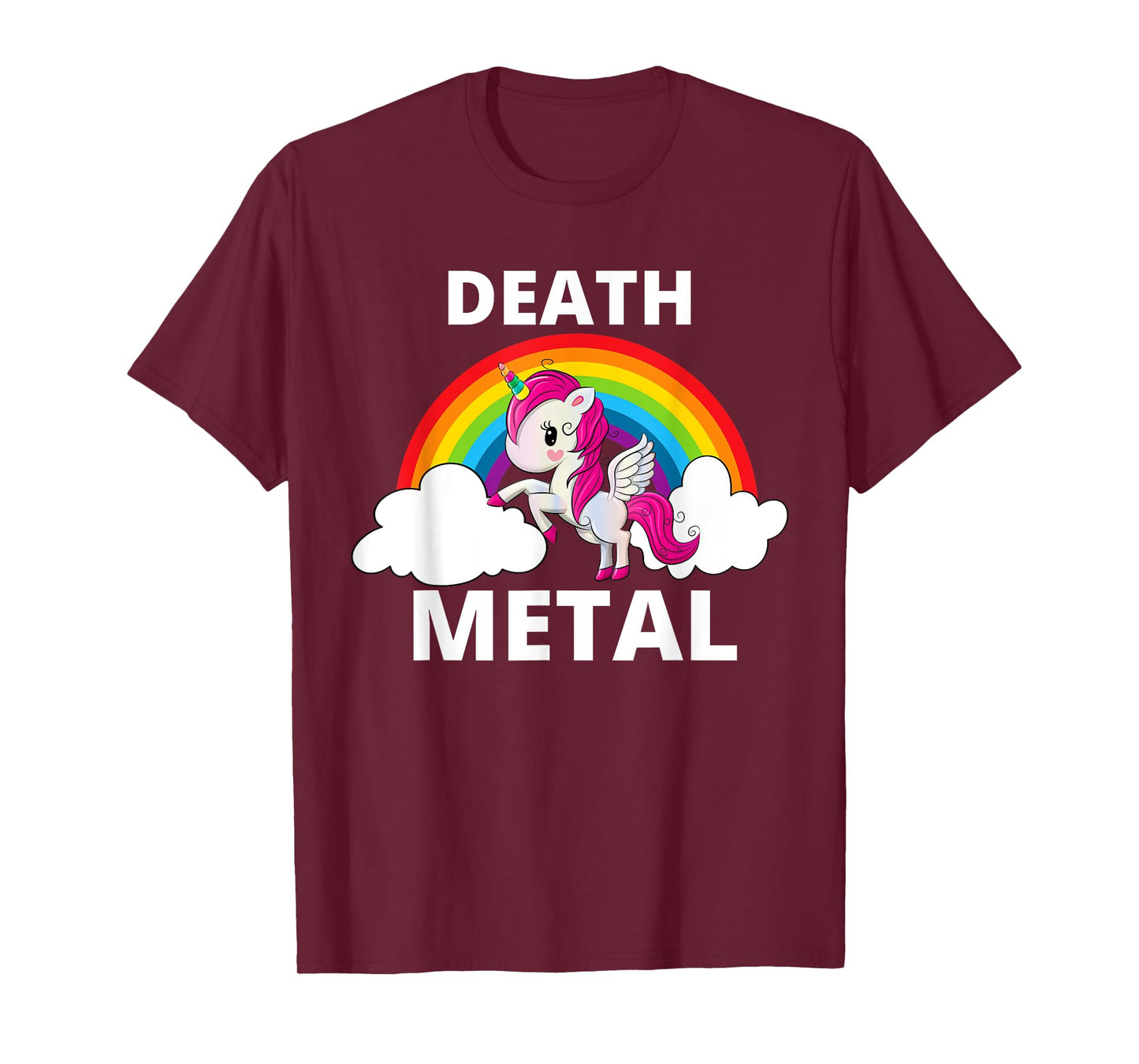 Death Metal Unicorn Rainbow Heavy Metal T-Shirt