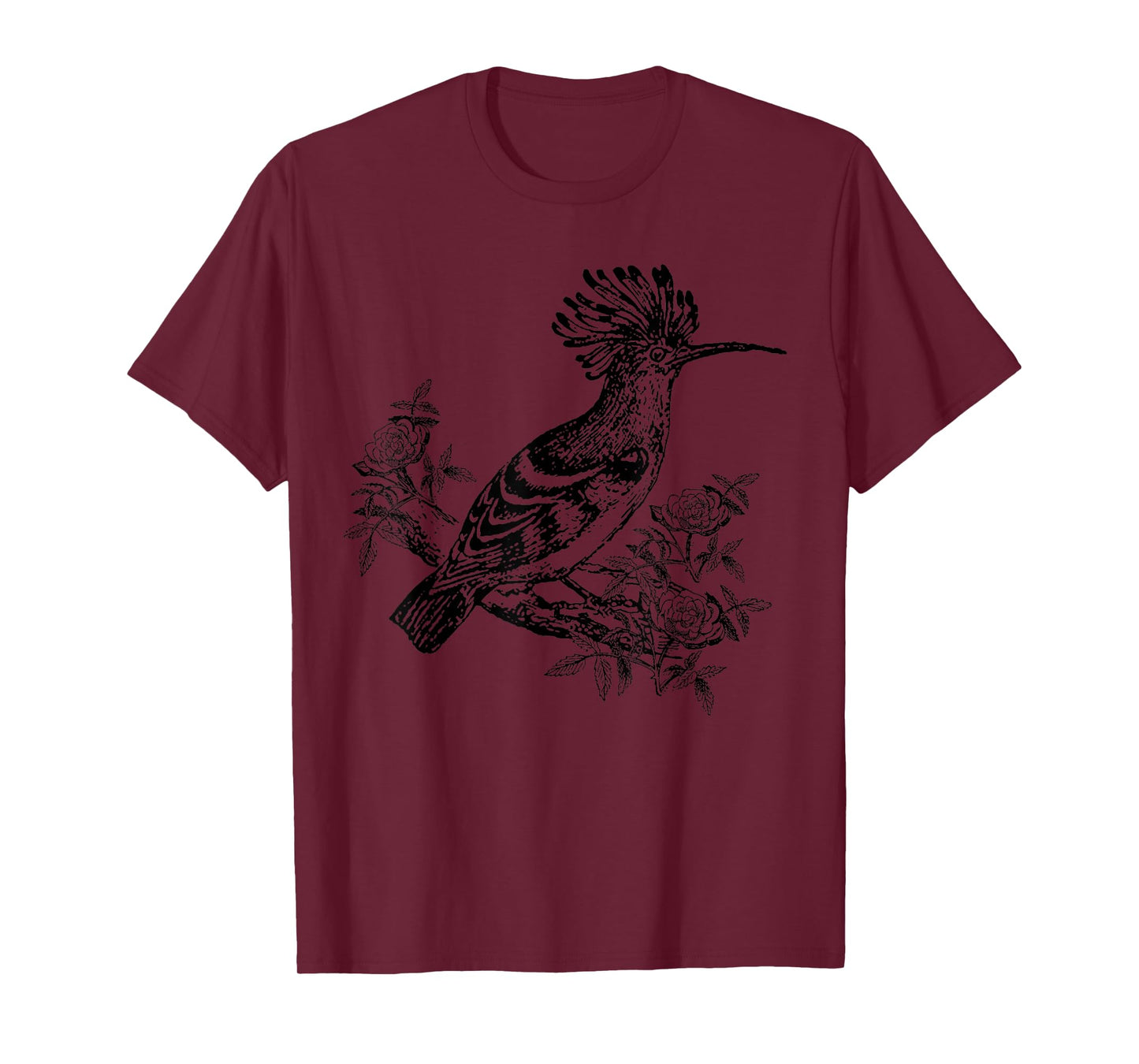 Hoopoe Bird in Tree for Birders T-Shirt