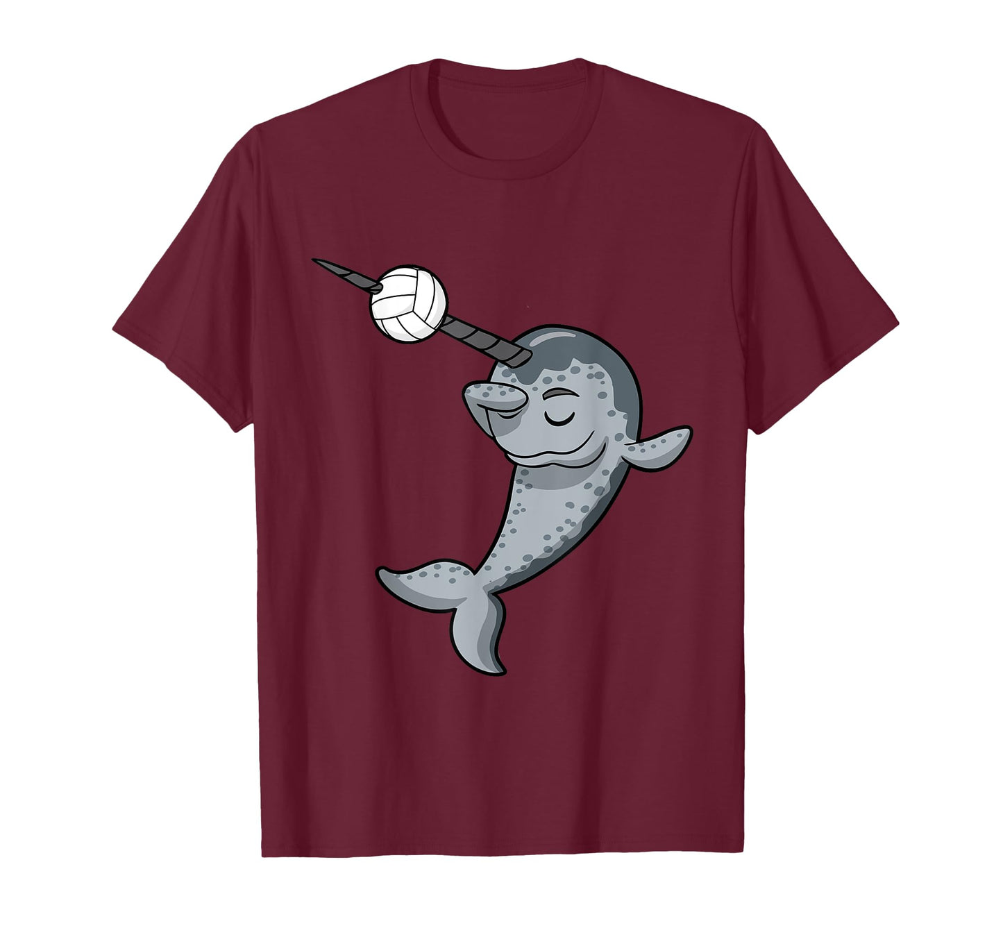Dabbing Narwhal Volleyball Player Coach Team T-Shirt