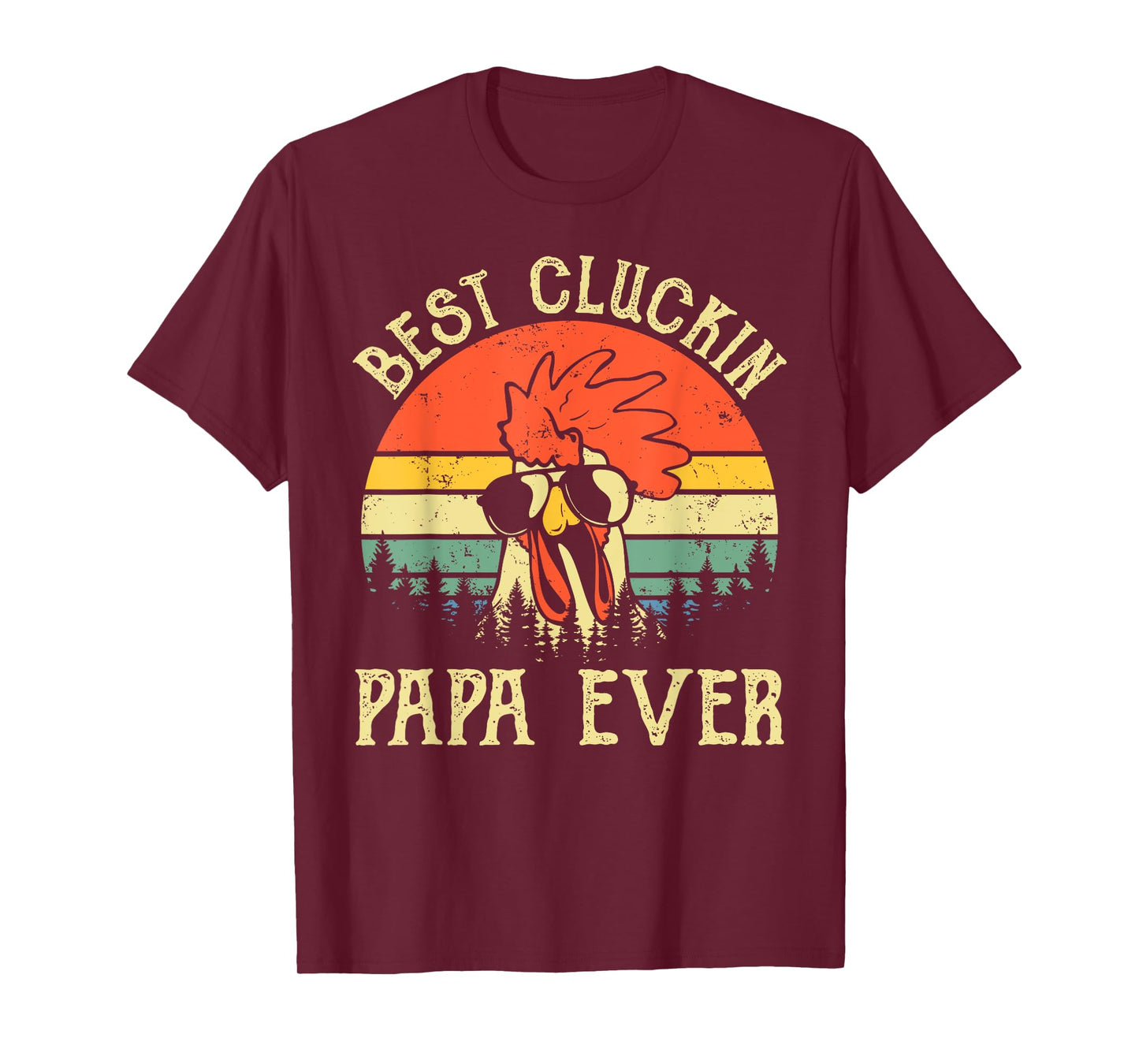Vintage Best Cluckin Papa Ever Chicken shirt T-Shirt