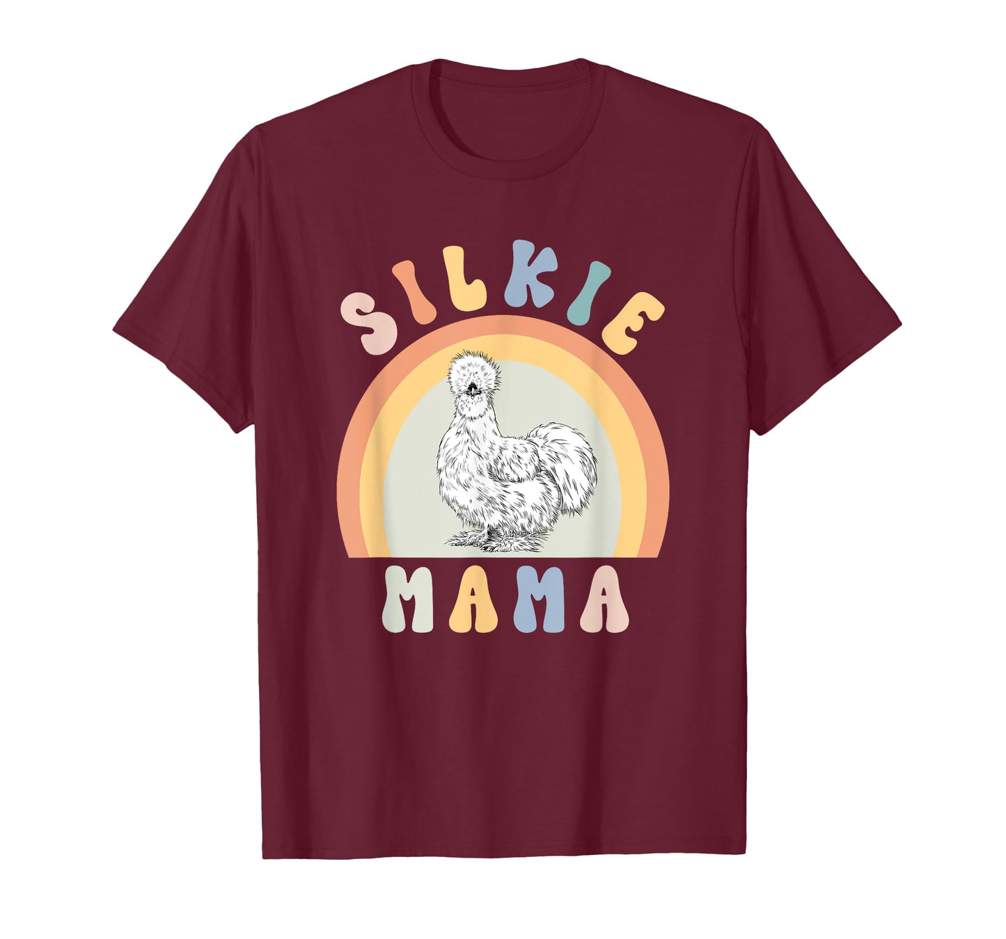 Silkie Mama Silky Chicken Mom Farm Animal Lovers T-Shirt