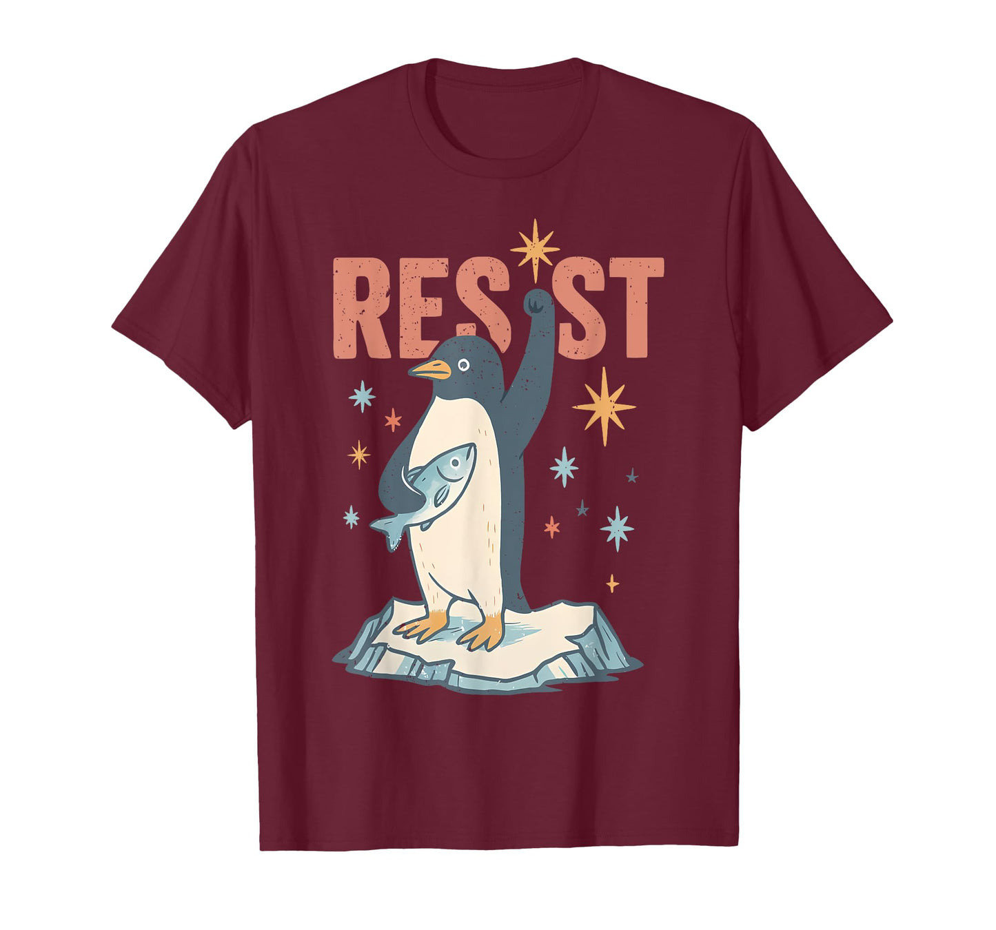 Funny Penguin Resist Penguins Protest Against Tariffs T-Shirt