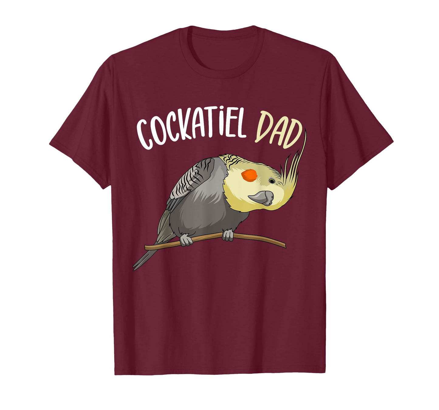Cockatiel Dad Funny Bird Lover Men T-Shirt