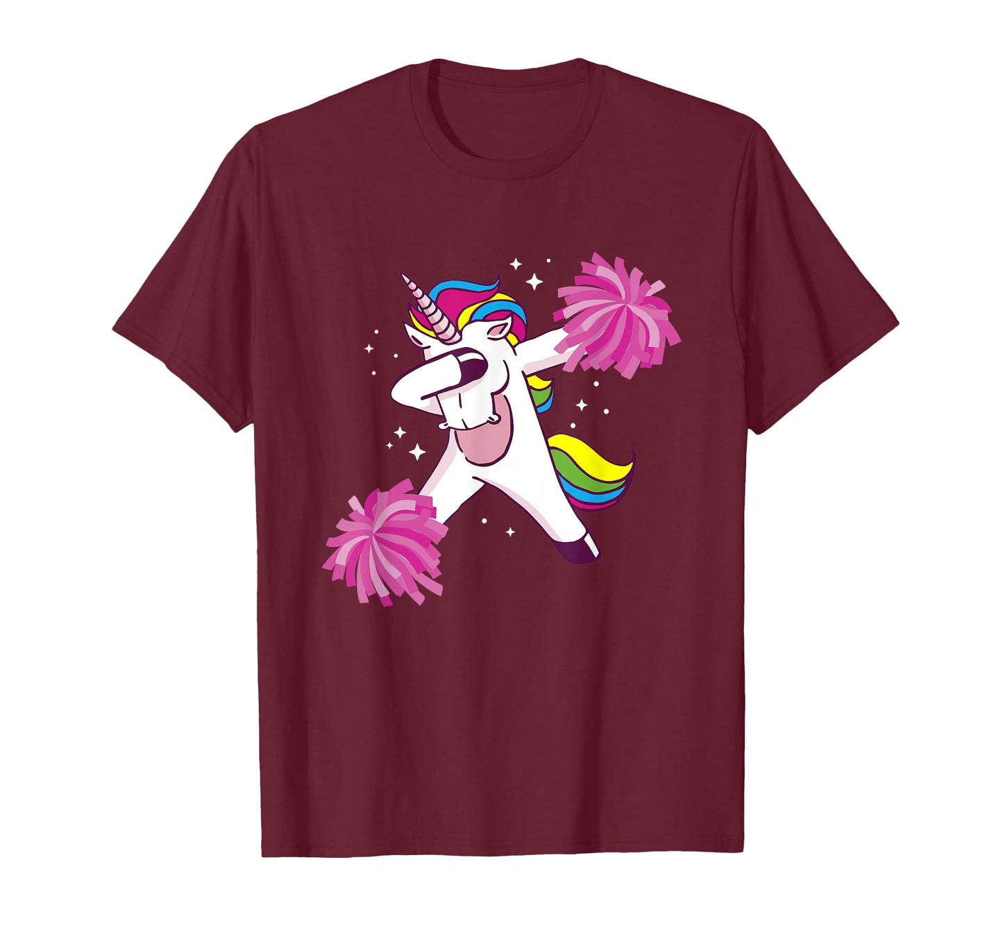 Cheer Unicorn Cheerleading Dabbing Cheerleader T-Shirt