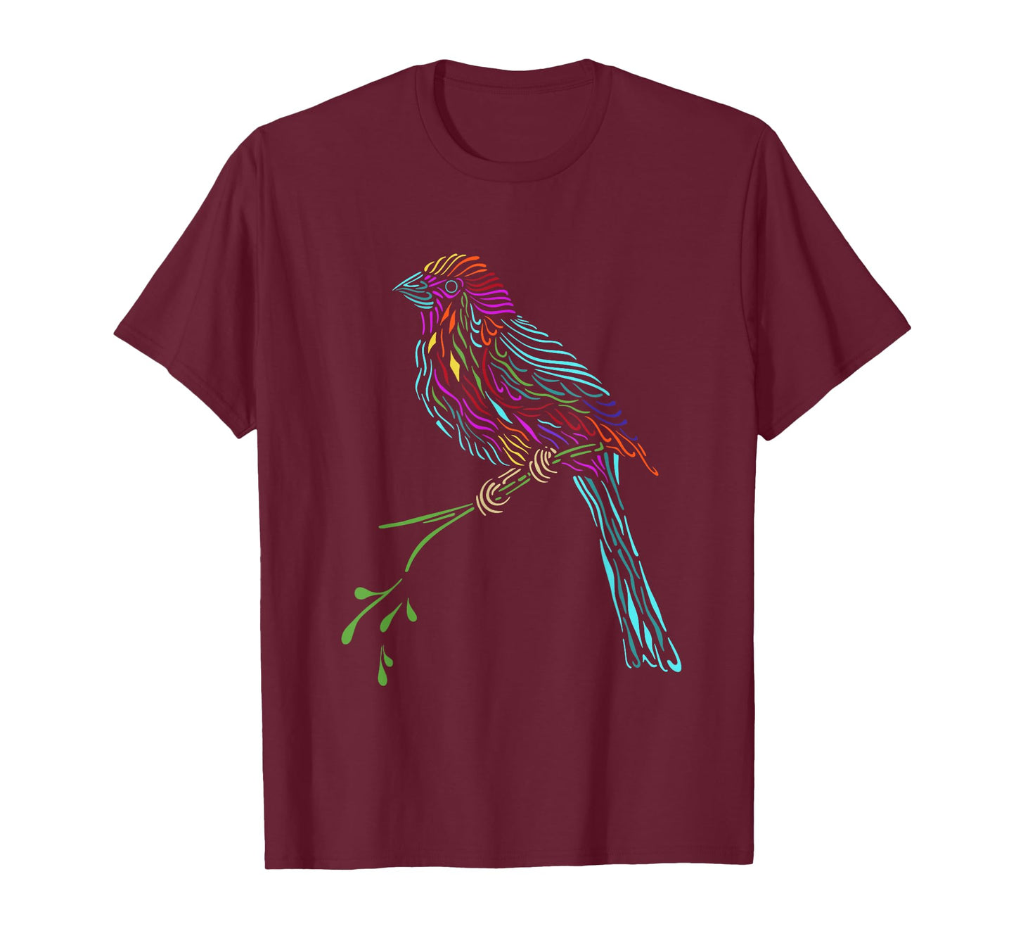 Birdwatcher Colourful Bird Watching Parrot Budgie T-Shirt