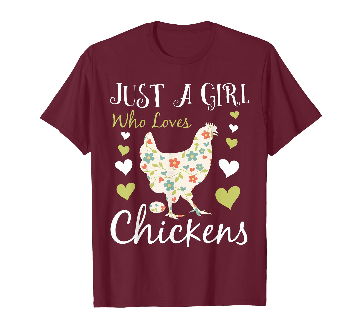 Cool Chicken Design For Women Girls Chicken Farmer Lovers T-Shirt