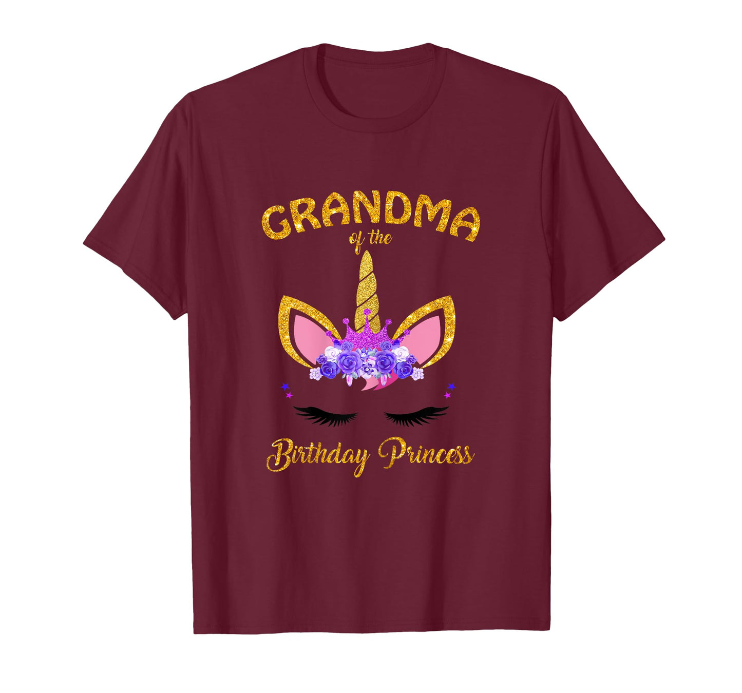 Unicorn Girl Grandma Of The Birthday Princess Grandmother T-Shirt