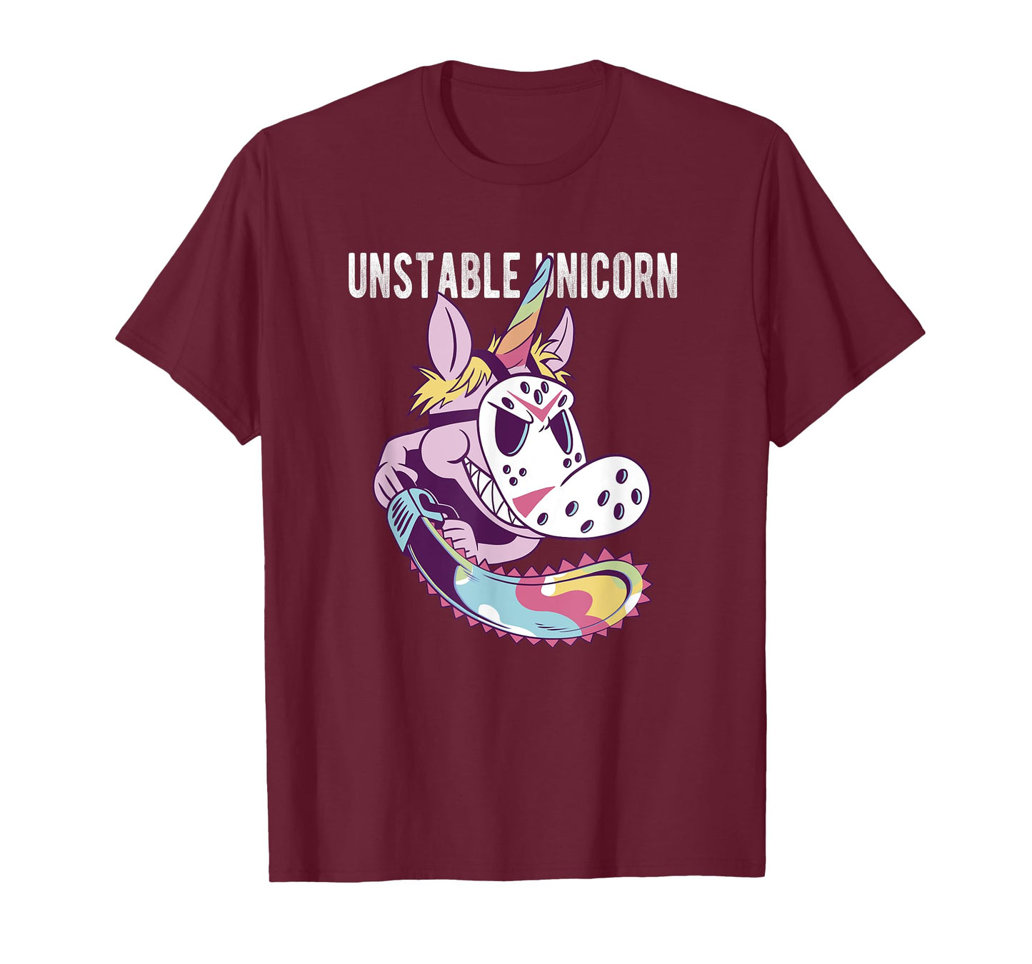 Unstable Unicorn with Chainsaw T-Shirt
