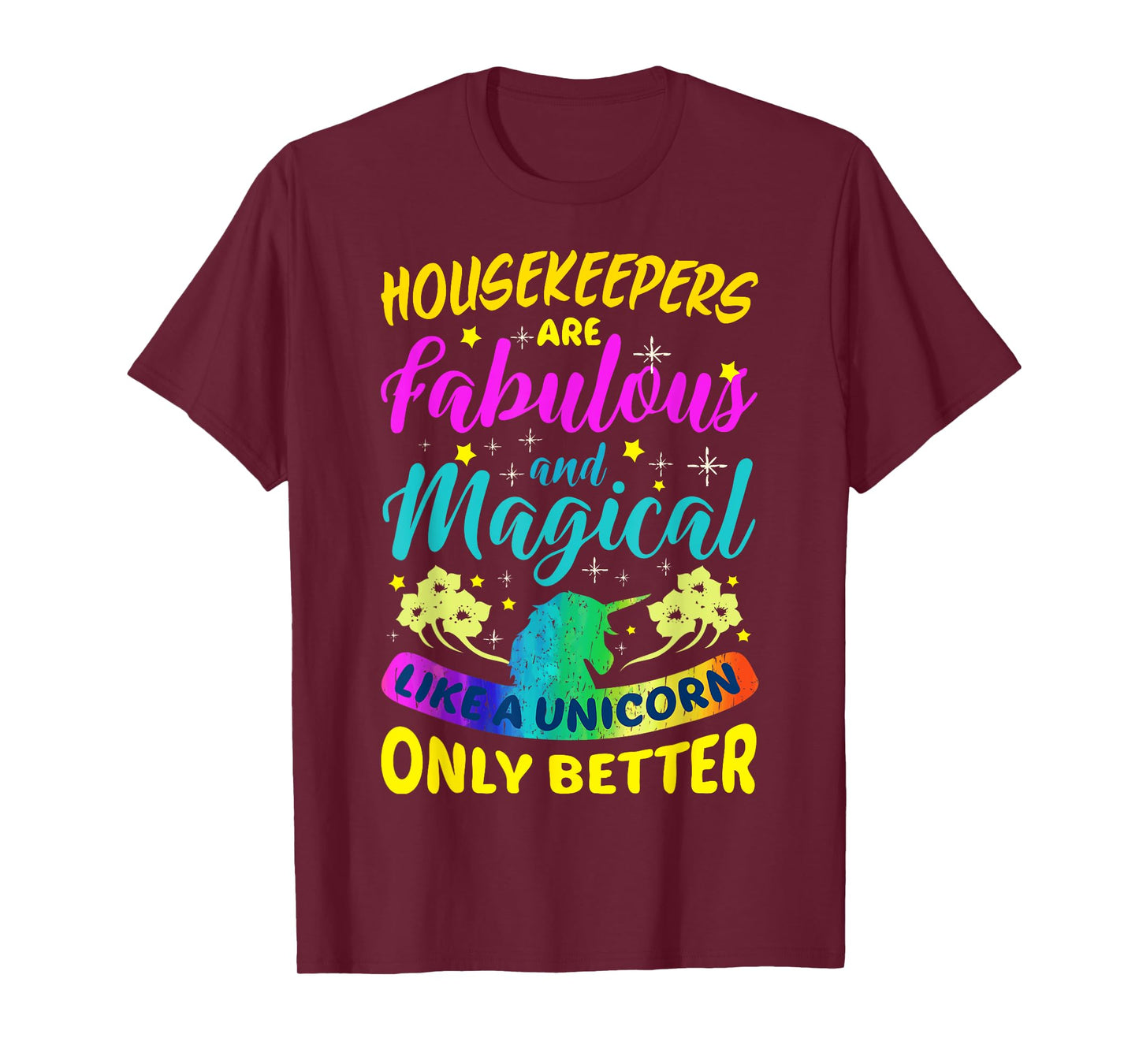 Housekeepers Cleaning Lady Funny Cute Colourful Housekeeping T-Shirt