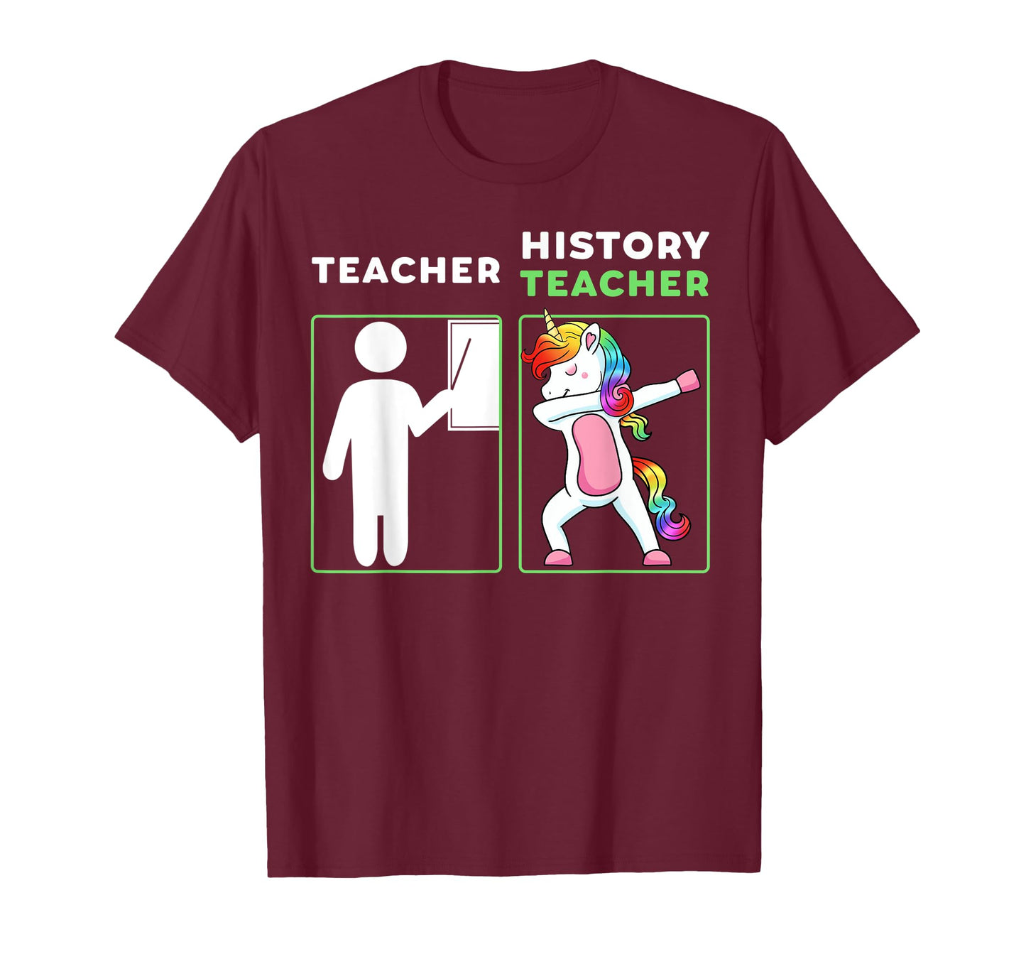 History Teacher Dabbing Professor Educator Unicorn T-Shirt
