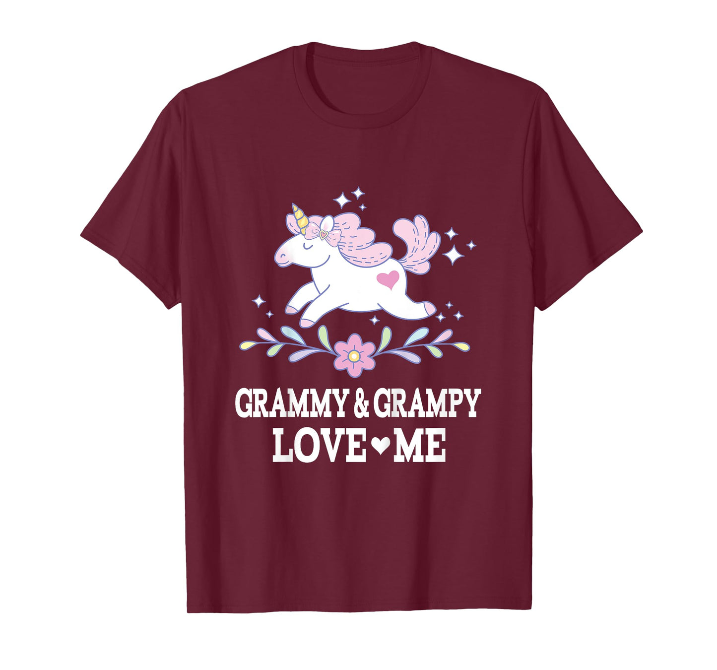 Grammy and Grampy Love Me Unicorn Grandchild T-Shirt
