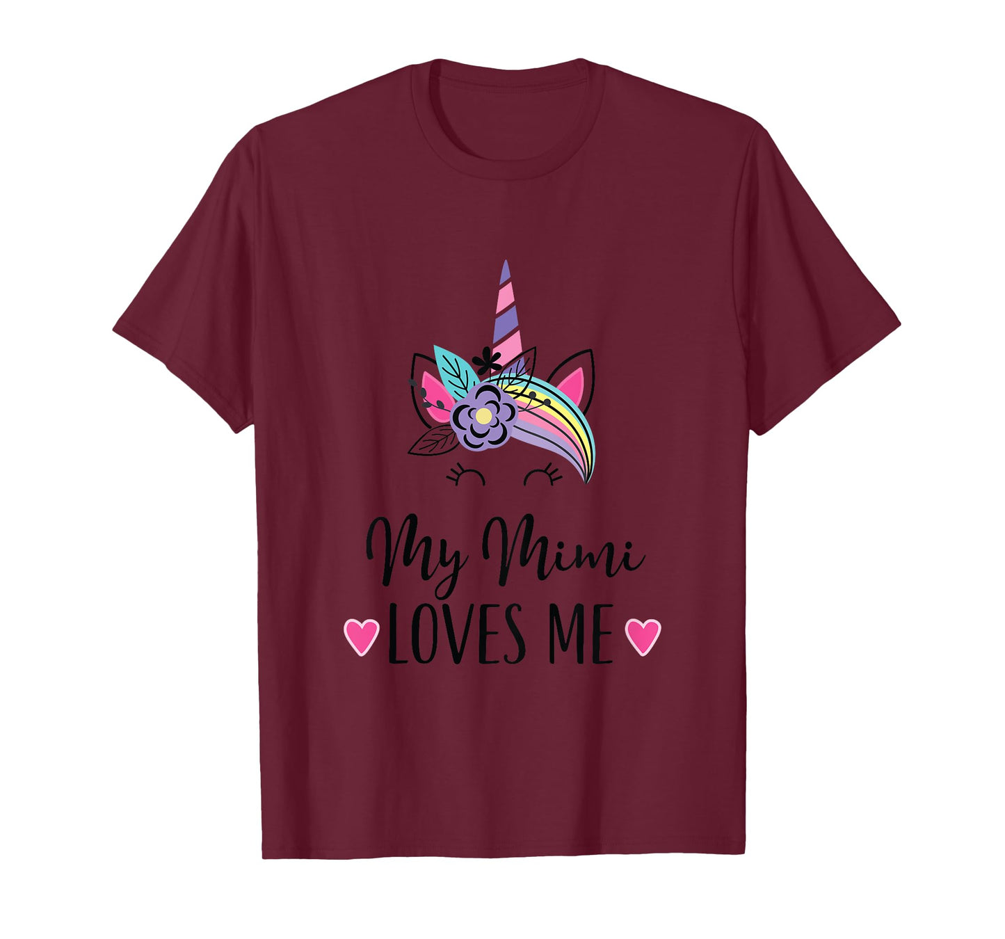 Kids My Mimi Loves Me Unicorn Granddaughter T-Shirt