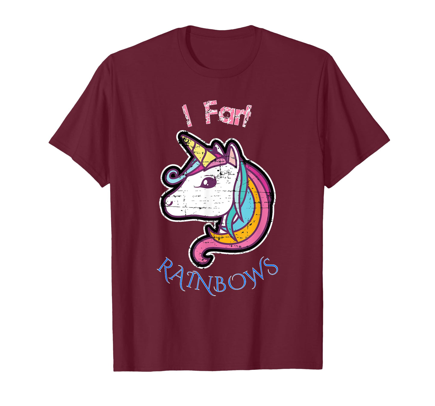 I Fart RAINBOWS Distressed Cute Funny Unicorn T-Shirt! T-Shirt