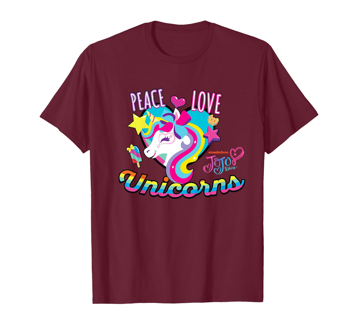 JoJo Siwa Peace Love And Unicorns T-Shirt