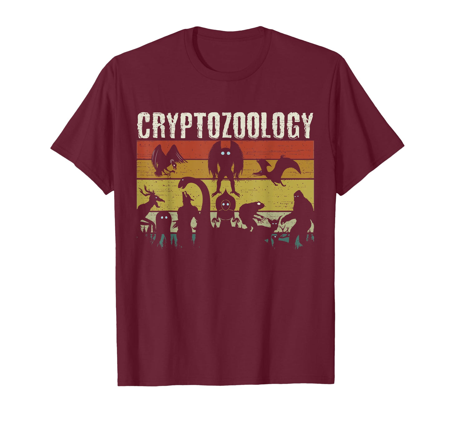 Cute Cryptid Monsters Bigfoot Mothman Dogman Cryptozoology T-Shirt