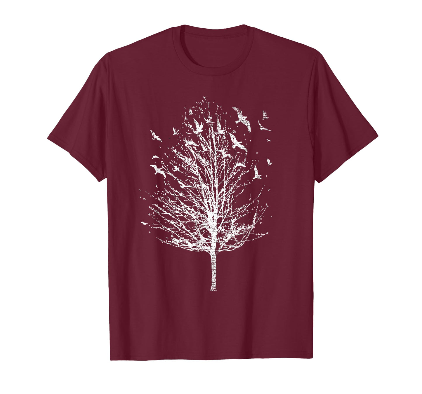 Forest Tree Flock Of Birds Outdoor Wildlife Nature T-Shirt
