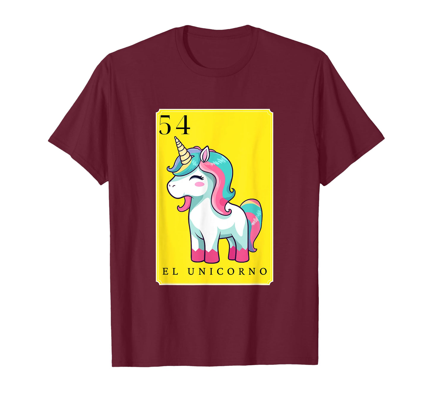 El Unicorno Funny Spanish-Mexican Bingo Cards The Unicorn T-Shirt
