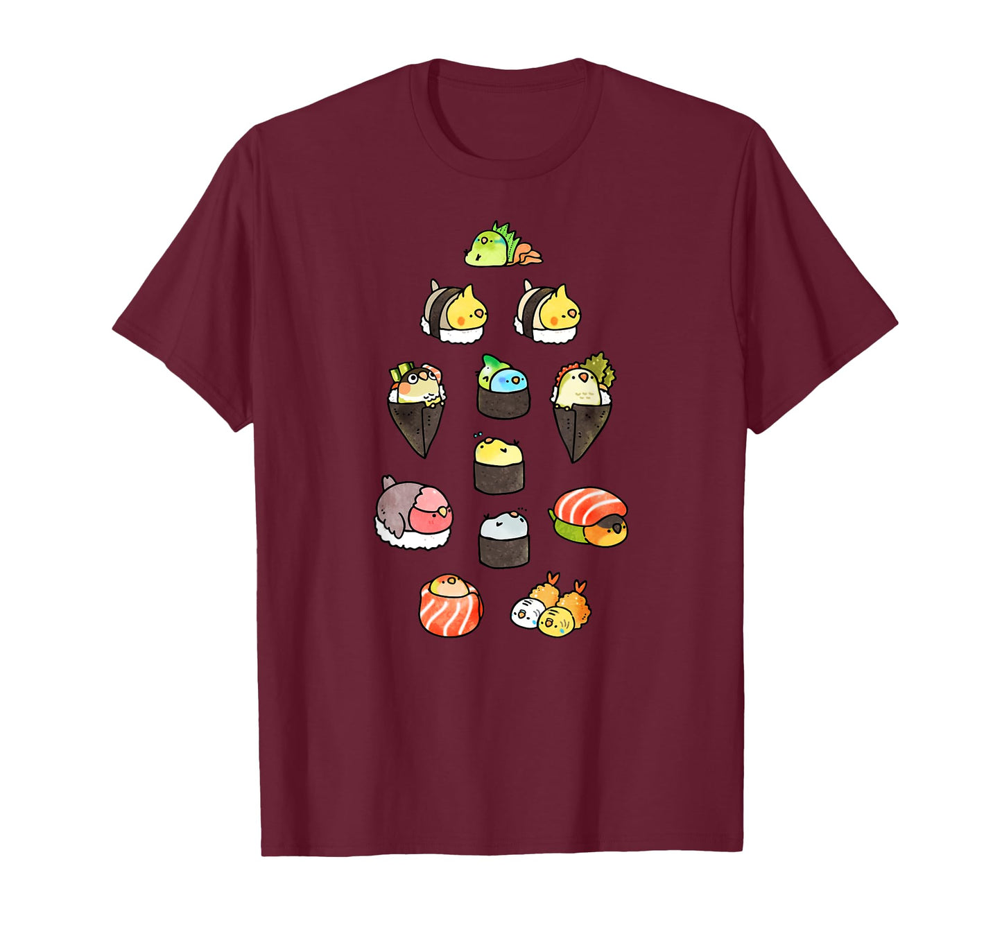 Bird Sushi Cute T-Shirt T-Shirt
