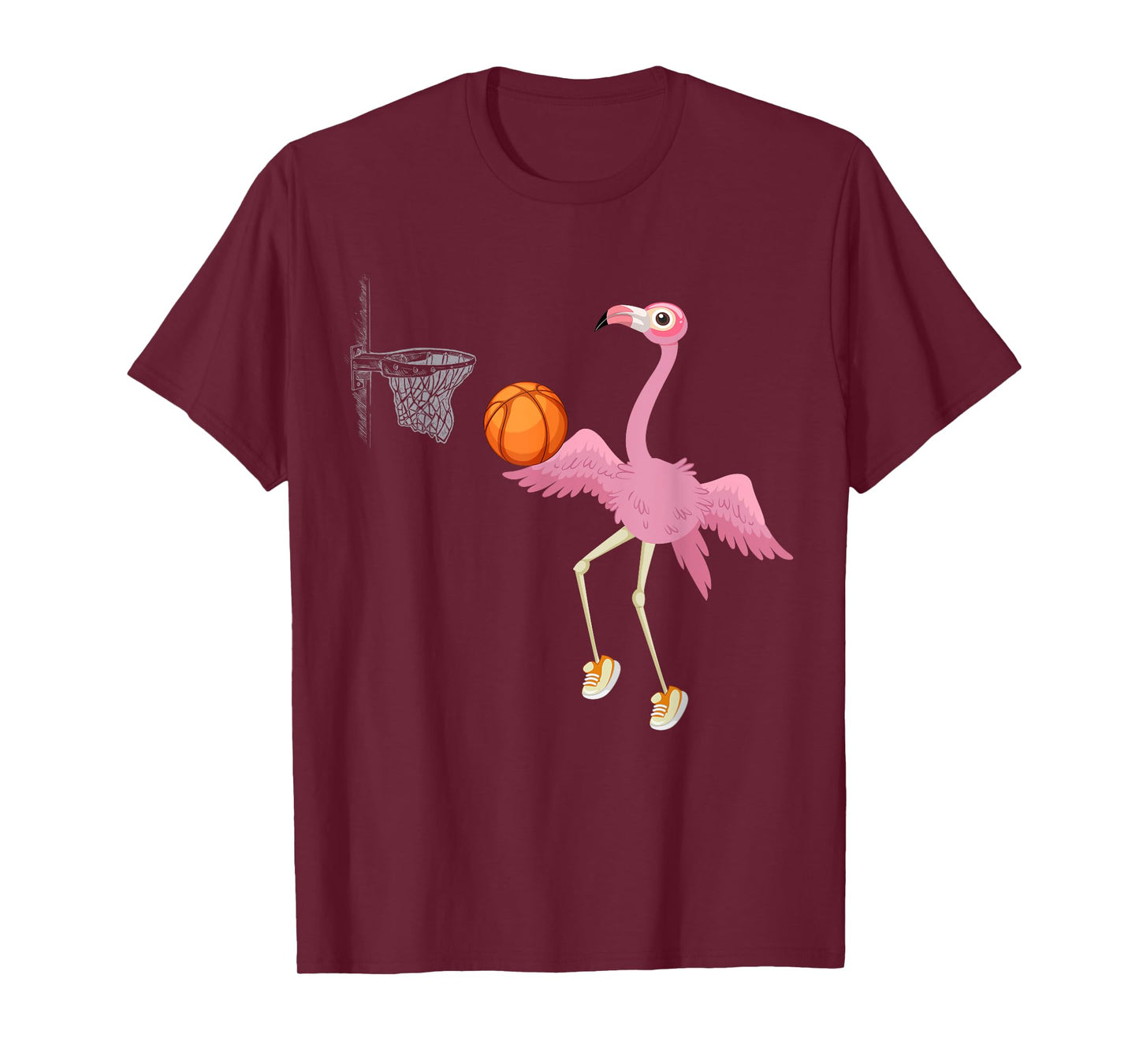 Flamingo Basketball Flamingo Playing Basketball Flamingo T-Shirt