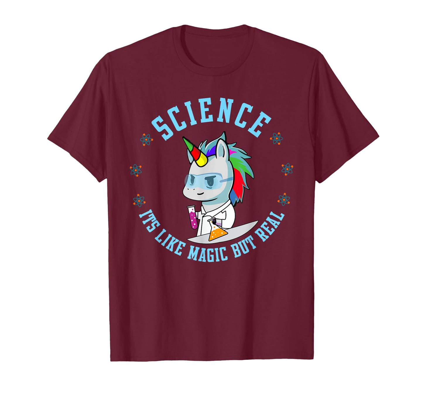 Unicorn Scientist Funny Science Is Like Magic But Real T-Shirt