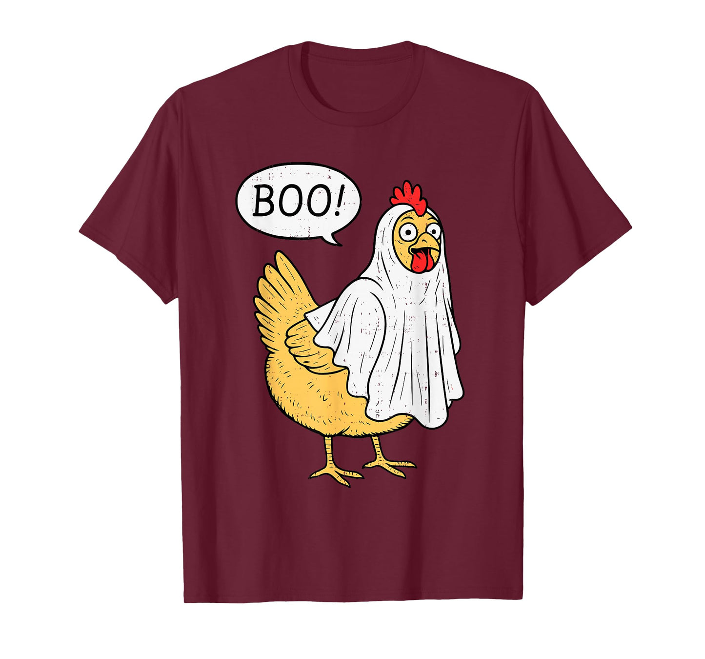 Chicken Boo Halloween Costume Farmer Boys Teens Girls Kids T-Shirt