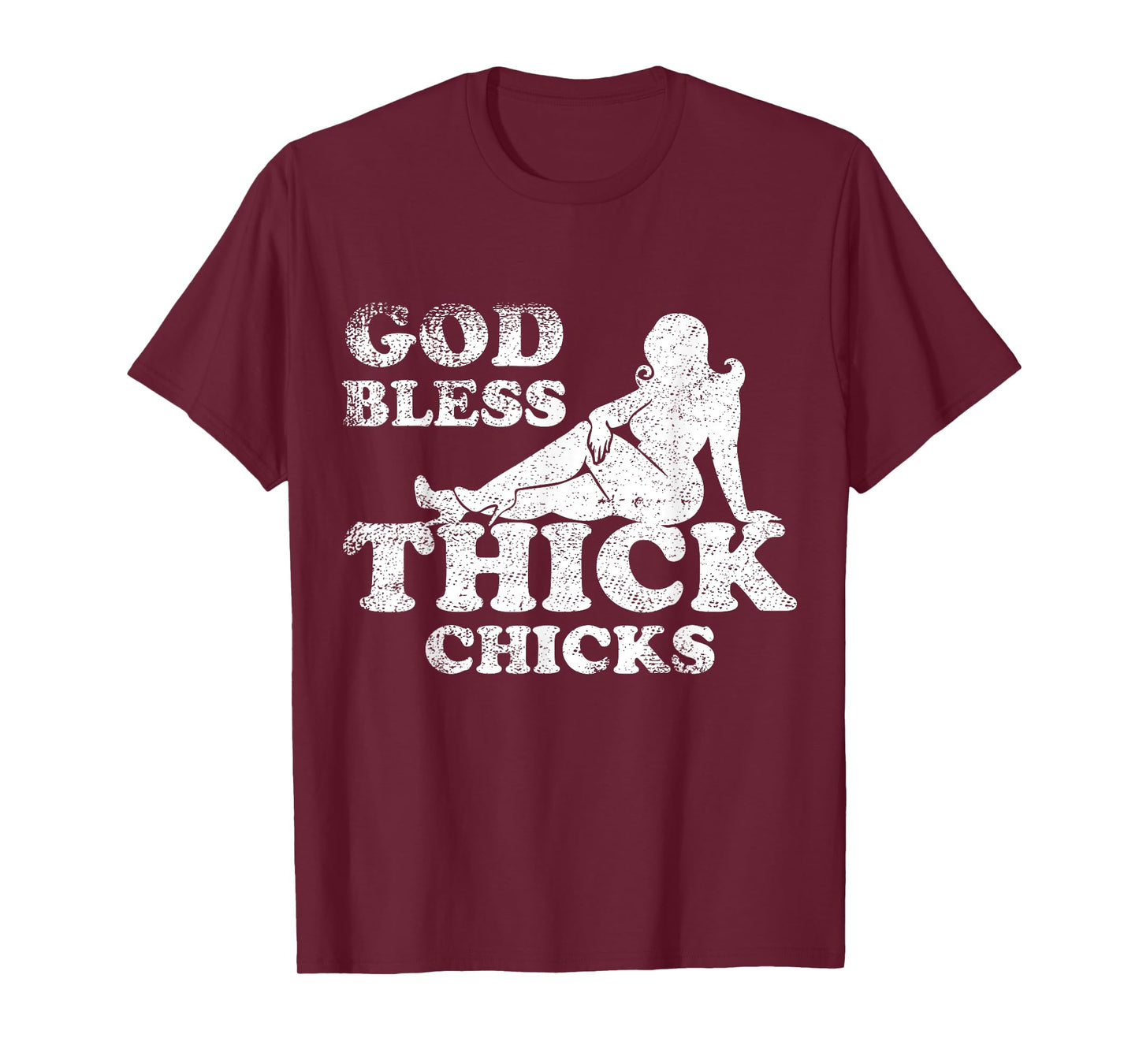 God Bless Thick Chicks Funny T-Shirt