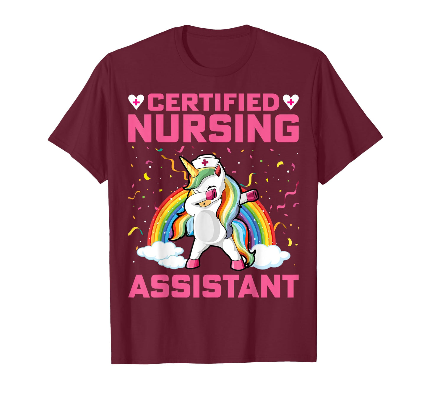 Certified Nursing Assistant - Dabbing Unicorn CNA Nursing T-Shirt