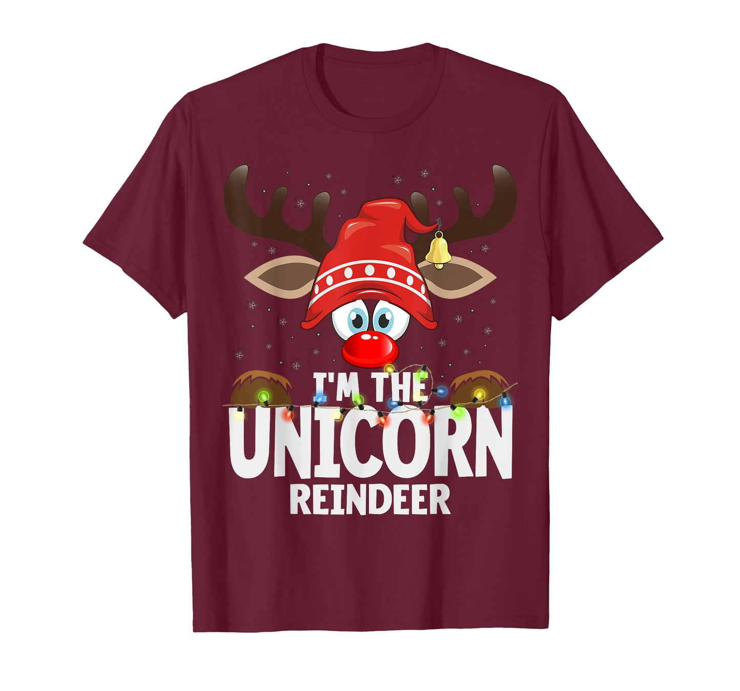 Christmas Matching I'm The Unicorn Reindeer T-Shirt