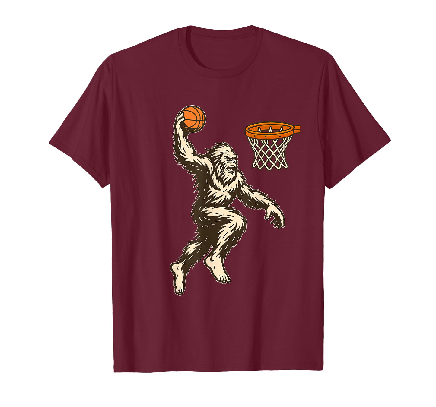 Bigfoot Dunking - Basketball Player Fan Basketball Coach T-Shirt