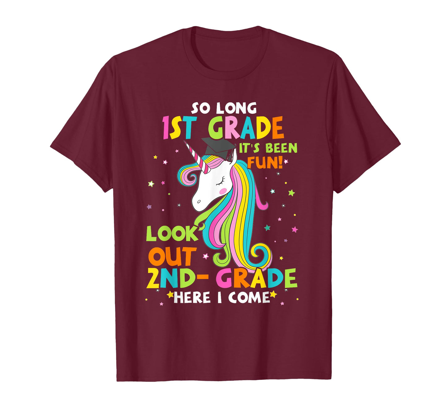 So Long 1st Grade 2nd Grade Here I Come Graduation Girls T-Shirt