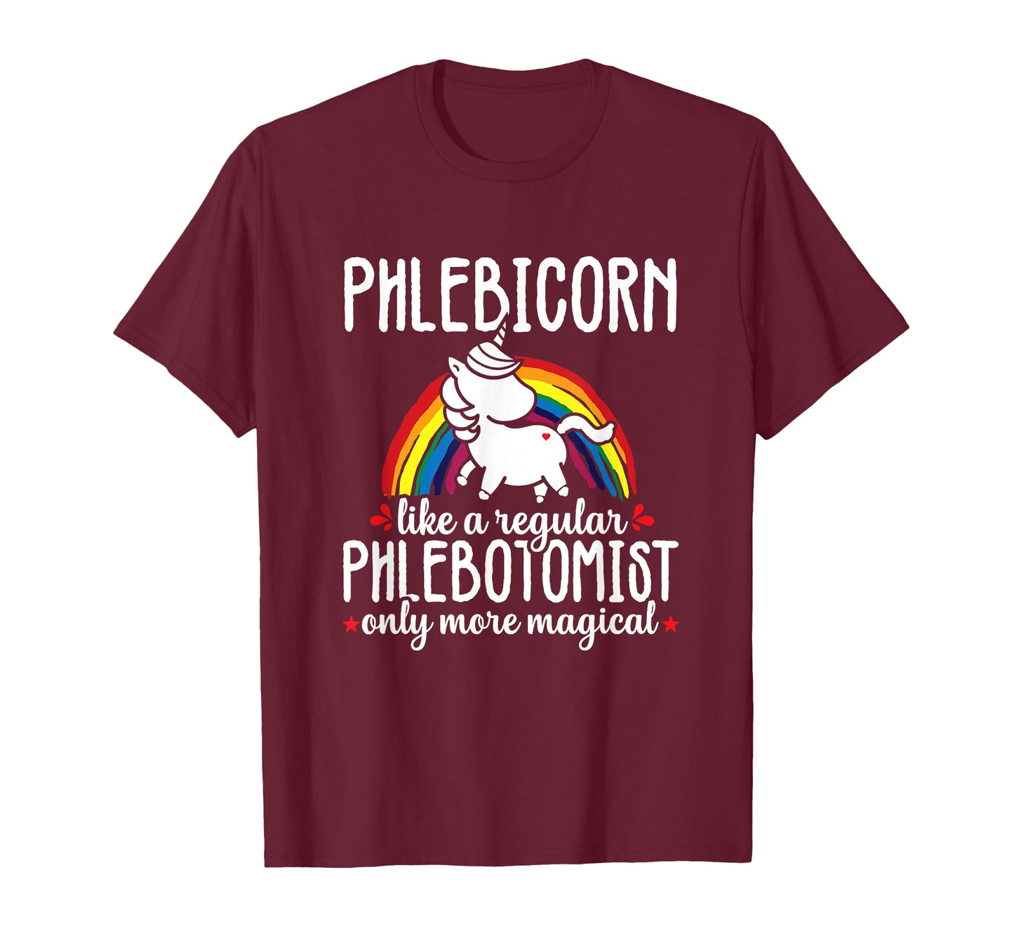 Funny Unicorn Phlebotomist Phlebotomy technician Nurse RN T-Shirt