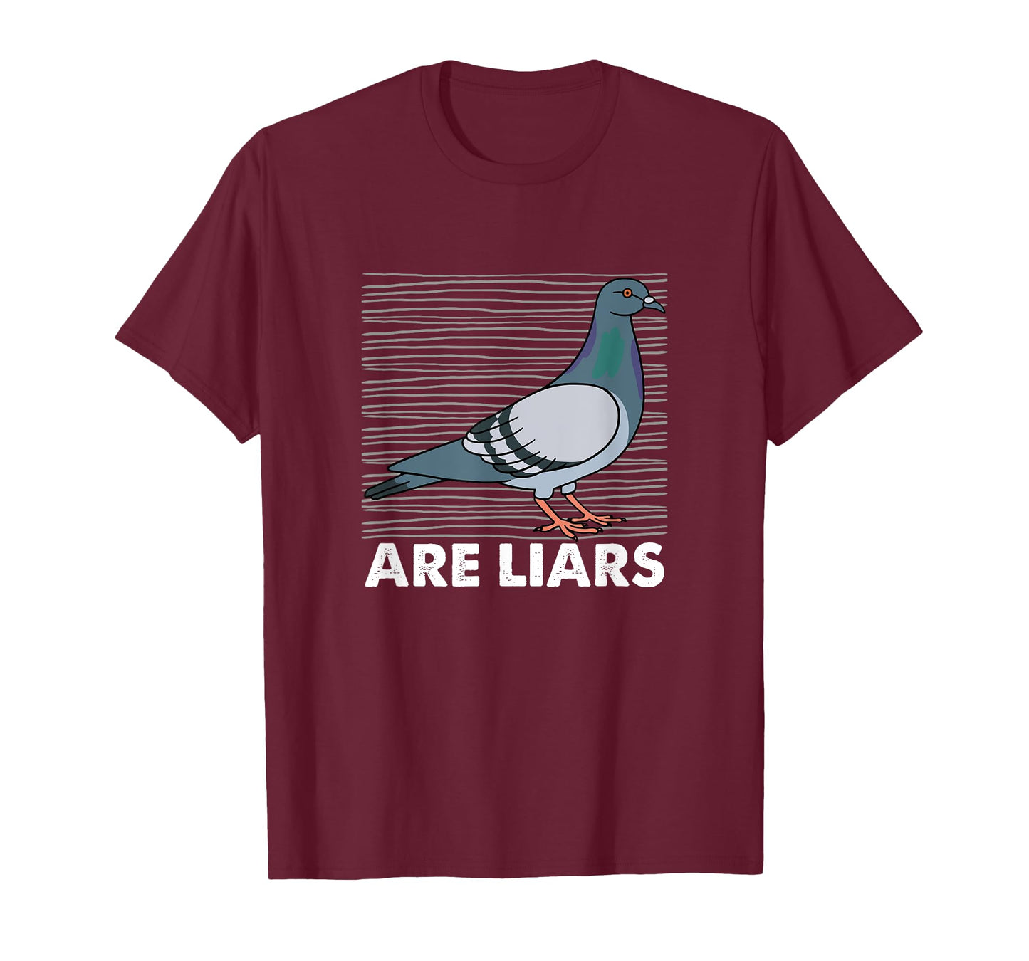 Pigeons Are Liars Aren't Real Spies Birds Pun Gift T-Shirt