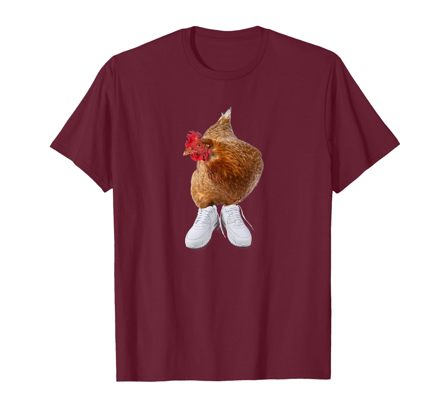 Chicken in Sneakers, Funny Meme Gag Design T-Shirt