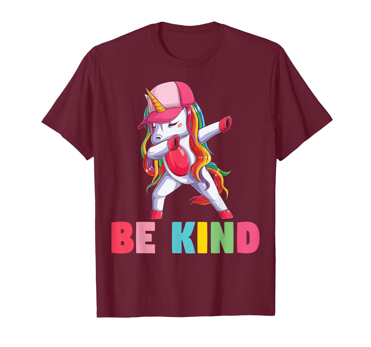 Girls Unicorn Kindness Be Kind Kids T-Shirt