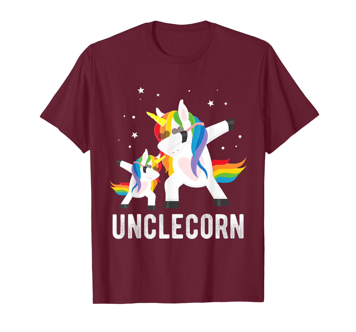 Dabbing Unclecorn, Funny Unicorn Lover Tee for Uncle and Kid T-Shirt